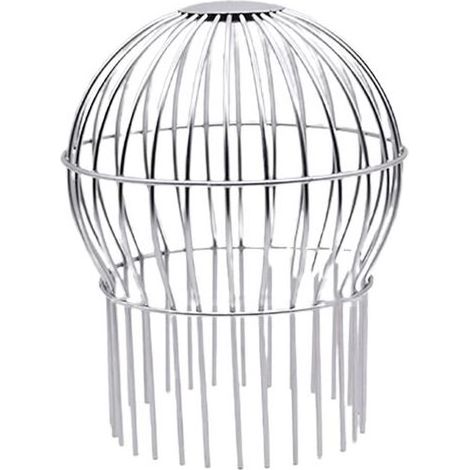 Filtro per grondaia in acciaio inox, anti-intasamento, protegge da foglie e sporco, pratico strumento di pulizia – 140 mm (1/5)
