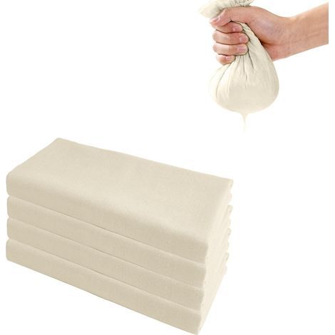 4 pieces of 50x50 cm in ‌cheesecloth‌ - A versatile ‌food cheesecloth‌ for kitchen with 100 mesh, ideal for cooking, baking, filtering and reusable (1/5)