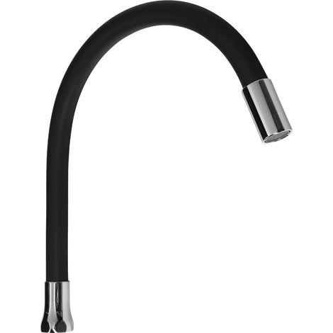 Bras de bec flexible pour robinet, 470 mm, 3/4", noir mat (1/3)