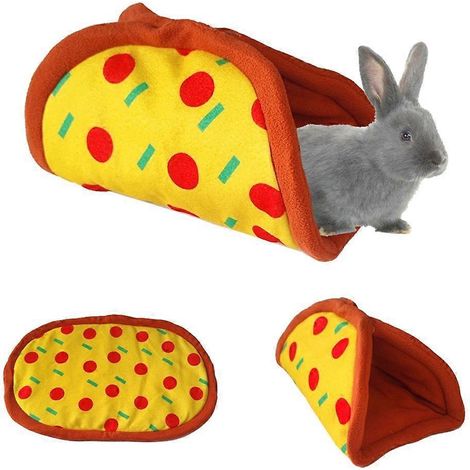 Décorations pour habitats d'animaux de compagnie, coussins pour un couchage chaud, tunnel de jeu pour cage d'écureuils (1/4)