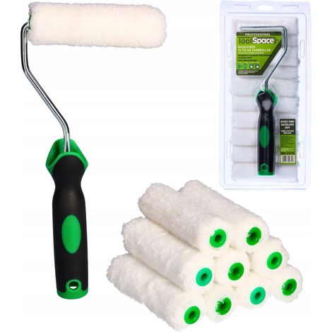 SET DI 10 PANNI IN MICROFIBRA DA 11 CM + MANICO 2K (1/5)