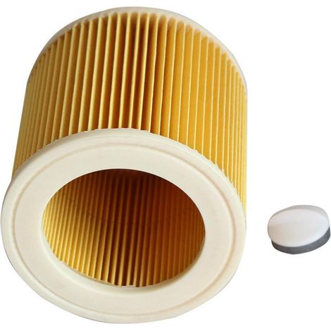 Filtre de rechange pour aspirateur eau et poussière Karcher 6.414-552.0, lot de 2 jeux d'accessoires, pièces détachées compatibles, nettoyage efficace, adapté à votre appareil. (1/5)