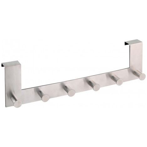 Türgarderobe, Edelstahl, 6 Haken (1/4)