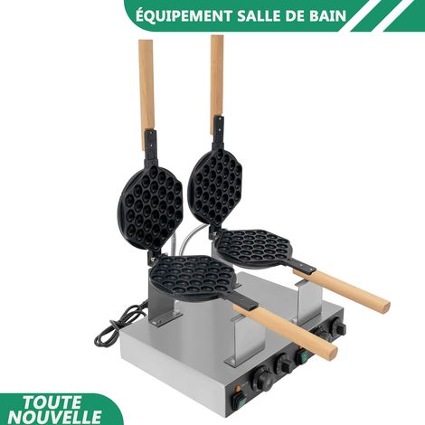 WAOBDLA 2.83KW Biscuit faisant la machine Température réglable 50-300°C/122-572 ℉ machine de fabrication de gaufres (1/5)