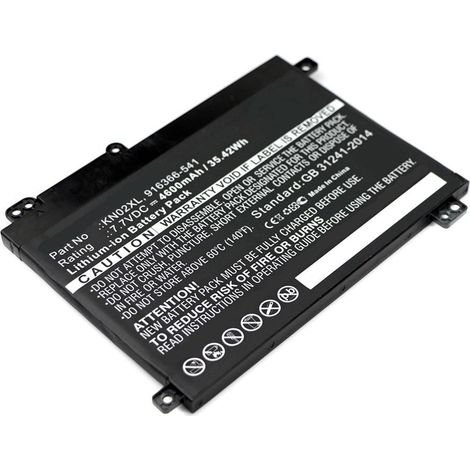 CoreParts Akku für HP Laptop, Li-Ion 35Wh 7,7V 4600mAh, schwarz, Pavilion 11M, mbxhp-BA0142