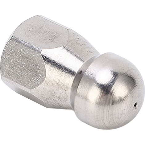 Hochdruck-Starter-Spüldüsenschlauch (5000 PSI), Edelstahl-Düsenspitze, Kugelkopf (1 vorderes Loch, 3 hintere Öffnungen), G1/4-Zoll-Anschluss, Rohrreinigung. (1/5)
