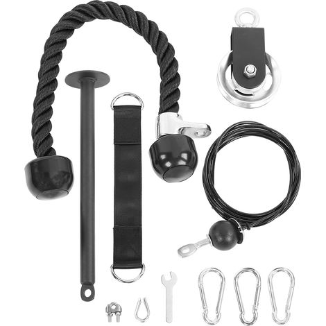 Kit de musculation à poulie pour salle de sport à domicile, système de levage avec broche de charge (1/5)