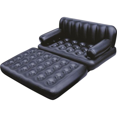 Bestway sillón hinchable 5 posiciones negro 188x152x64 cm interior