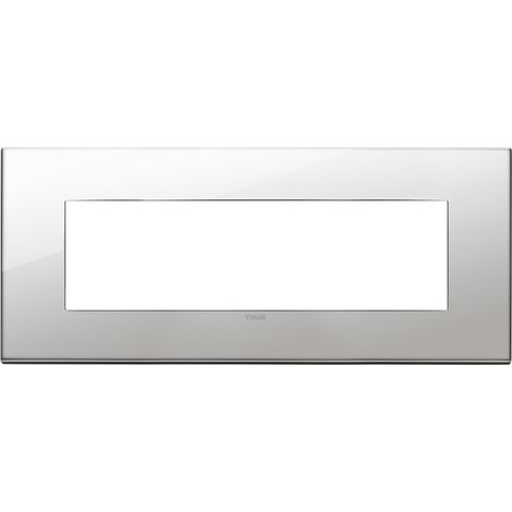 Placca 7M nichel Vimar  22657.81