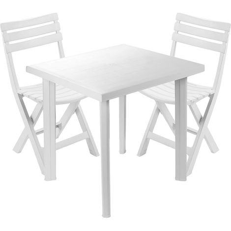 Bistrogarnitur 3-teilig Weiß-MFIO036BI+2xMBIR80CBI (1/3)