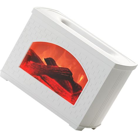 Humidificateur à brume 270 ml, diffuseur de fumée effet cheminée, protection contre la coupure de courant, blanc (1/5)