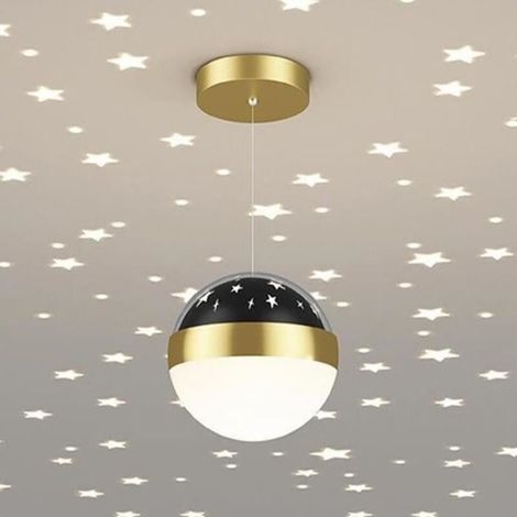 fée étoile suspension globe lampe suspendue étoile projecteur chambre d\'enfant plafonnier luminaire 12W LED suspension lumières (1/4)