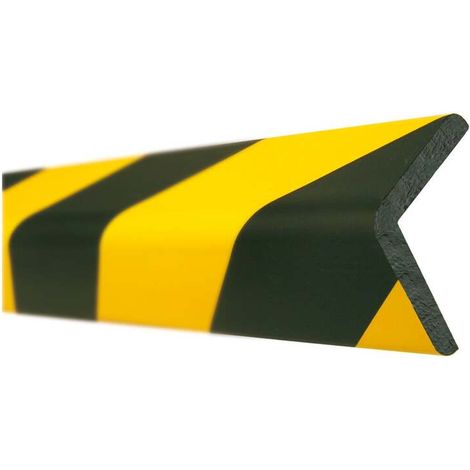 [GEBRAUCHT] B-Ware Moravia Prallschutz Kantenschutz Winkel 60x60mm magnetisch schwarz-gelb 1000mm (1/2)
