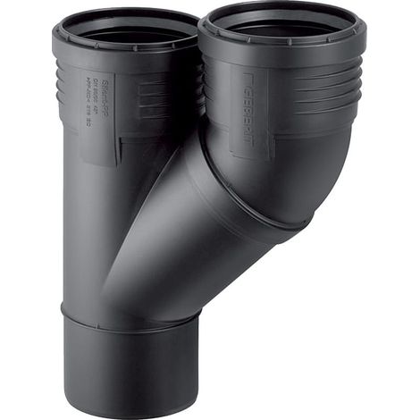 Geberit Silent-PP Parallelabzweig 45 Grad Außendurchmesser Außendurchmesser 90mm, d1 90mm (1/5)