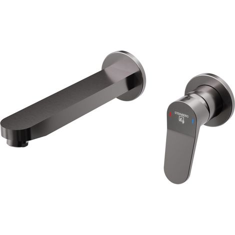 Steinberg Serie 340 Wand-Waschtischarmatur, Ausladung 200mm, für