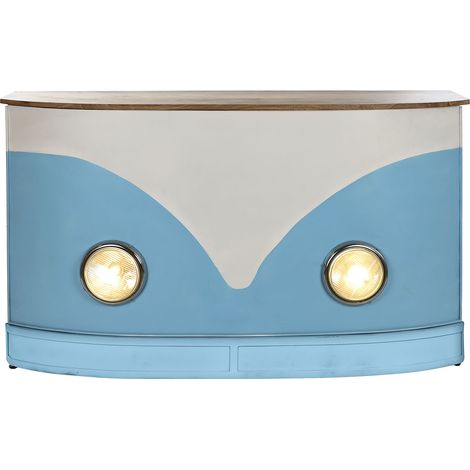 Meuble de bar, meuble de rangement en bois multicolore - longueur 157 x profondeur 52 x Hauteur 90 cm (1/5)