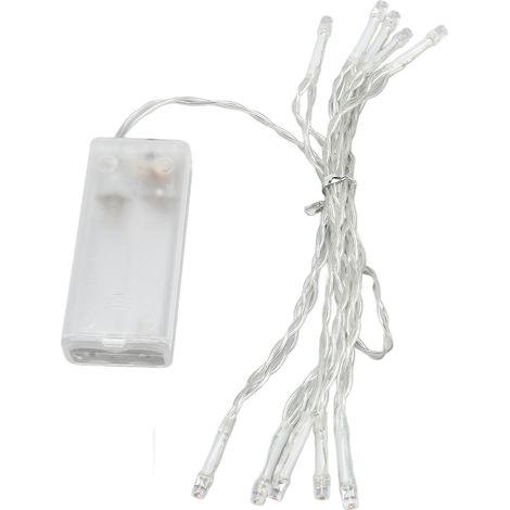 Guirlande LED multicolore 4,9 pi pour intérieur et extérieur, parfaite pour Noël, patio et jardin, chaîne lumineuse décorative étanche, lot de 1 (1/5)