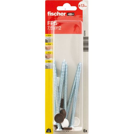 Fischer 532745 FFS 7,5 x 112 K NV Cheville pour cadre de fenêtre 112 mm 1 set V462613 (1/5)