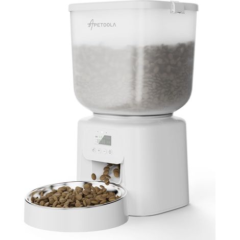 Automatic Cat and Dog Feeder - Programmable Cat Food Dispenser 5L 1-6 Meal for Small and Medium Cats and Dogs (1/5)