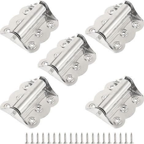Charnières à ressort robustes à fermeture automatique en métal pour réparation de porte d'armoire (1/5)
