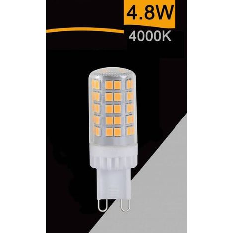 Trade Shop - SMD G9 LED-Röhrenlampe, 4,8 W, 600 lm, Lichtfarbe: 3000 K, 6500 K, 4000 K, SPARAC-G9-4.8W-CE5 -