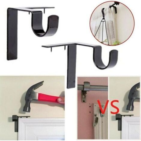 Support de tringle à rideau à Suspension et lustre simple dans le support de tringle à rideau de cadre de fenêtre