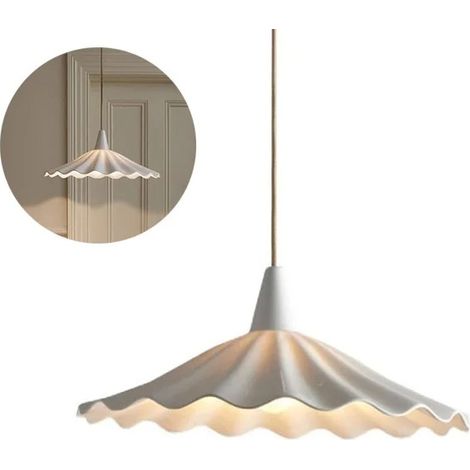 Lustre feuille de lotus à volants - Guirlande lumineuse réglable cm plafond plafonnier chambre Ampoule non incluse. 120 E27 (1/4)
