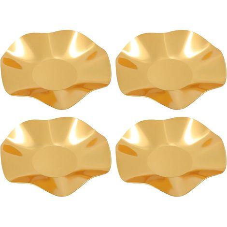 Decorative Metal Jewelry Tray, 4 Pieces (GOLD) (1/5)