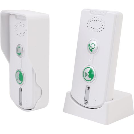 Interphone bidirectionnel sans fil longue portée de 500 m (1640 pi) pour sonnette et interphone à domicile ou entreprise (1/5)