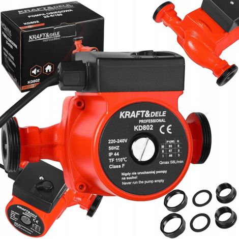 Pompe de circulation à 3 vitesses 25-60/180 tr/min, robuste, puissante et efficace, 230 V (1/5)