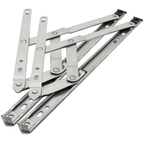 Charnière de fenêtre, charnière de fenêtre à battant, support de fenêtre, loquet de fenêtre, support de fenêtre, charnière à friction, acier inoxydable, Sus304, 12 pouces (1 paire) (1/5)