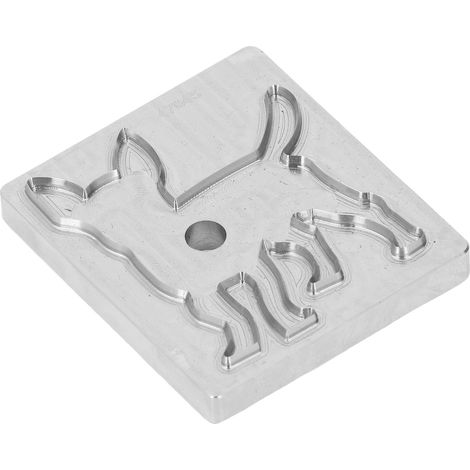 Matrice de découpe en forme de chien en acier allié, moule à perforer le cuir pour loisirs créatifs en tissu et argile. (1/5)