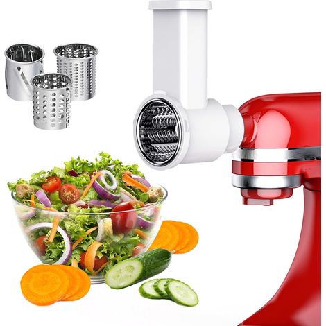 Accessoires de broyeur de trancheuse, accessoires de trancheuse de l��gumes pour batteurs sur socle, machine �� salade en acier inoxydable