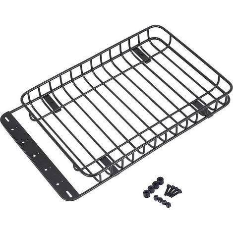Porte-bagages de toit en métal 232 x 145 mm pour Axial SCX10 II III TRX4 1/10 RC Crawler Car Upgrade P (1/5)
