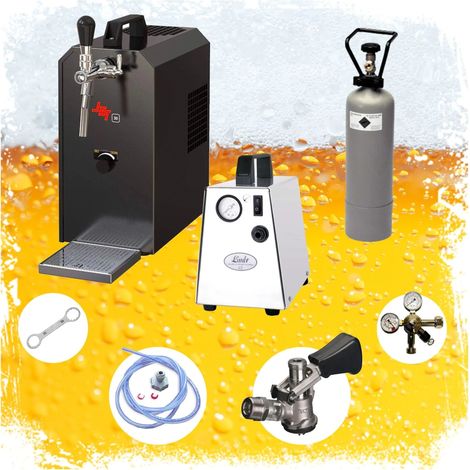 Set completo: Dispensadores de cerveza JET 30 Enfriador seco de 1 línea, 30 litros/h, KEG: Type D (1/5)