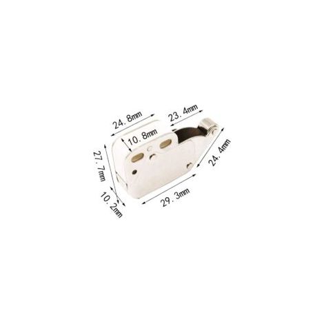 Fermeture à Ressort Porte d'Armoire,12PCS Loqueteaux à Ressort Mini Latch Serrure à Ressort Avec Des Vis pour Armoire Peut Etre Utilisé pour Les Placards Tiroirs Panneaux De Particules - Crezuo