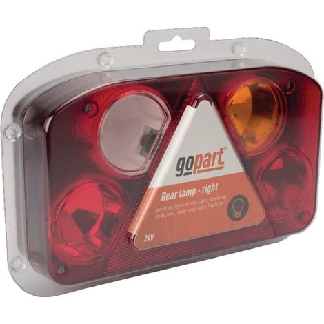 Piloto trasero combinado, derecho 12/24V LA45062 (1/4)