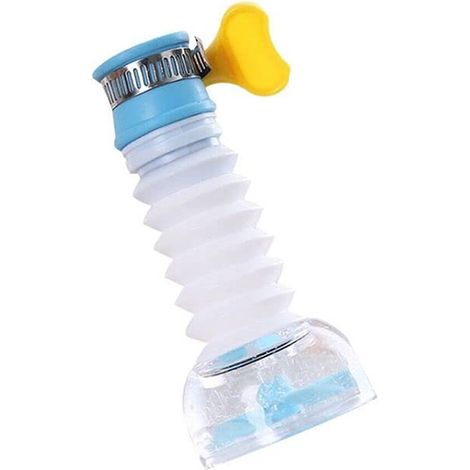 (4,6 x 10 cm, bleu) Buse de robinet rotative anti-éclaboussures, robinet pliable, économie d'eau, adaptée à la cuisine et à la salle de bain. (1/5)