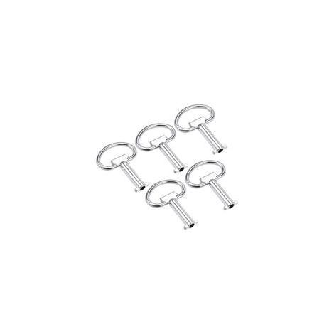 5Pcs Électrique Coffret Clé Zinc Alliage Eau Mètre Boîte Clé Unique Voie Fendue