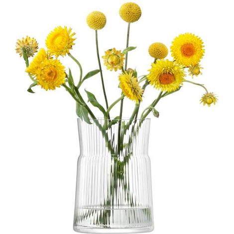 Lanterne / Vase, Verre, claire, H18.5cm (1/4)