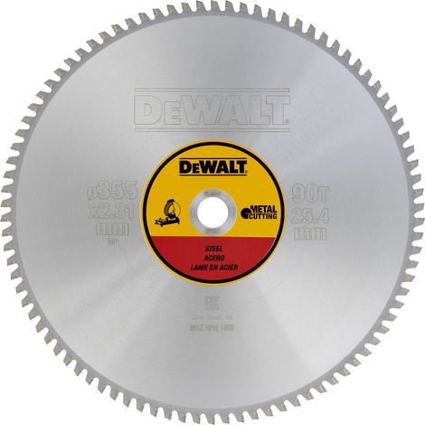 DeWALT - Sägeblatt Stahl 355x25,4 mm, 90 Zähne DT1927 (1/4)