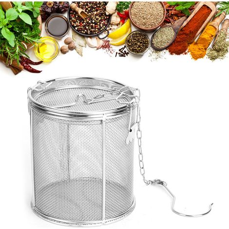Infuseur à thé en acier inoxydable, boule à épices, filtre pour soupes et assaisonnements, 12 x 13 cm (1/5)