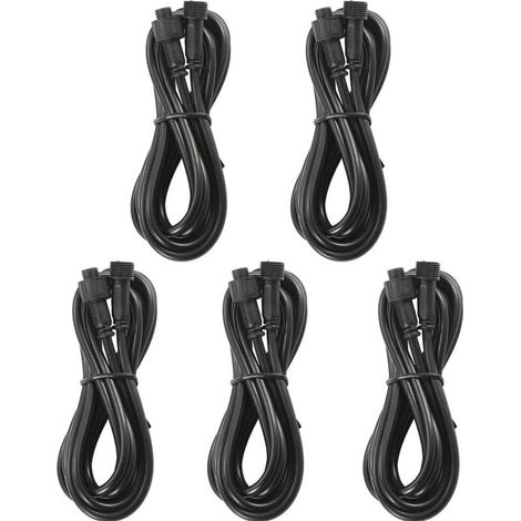 Tigrezy 10 pcs 1M 2Pin Câble d'extension IP67 résistant à l'eau pour lampes LED Couleu RGB Spot Led Eclairage extérieur Spot (1/4)