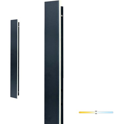 Applique murale extérieure LED intégrée noire 12 W IP44 rectangulaire MIRANA Kobi (1/5)