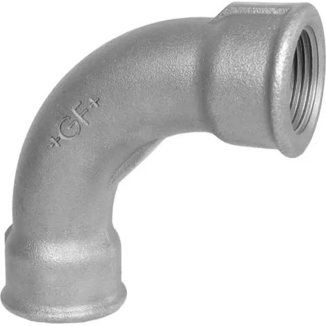 Raccordo curvo 90° femmina femmina in ghisa malleabile zincata 2" GEORG FISCHER