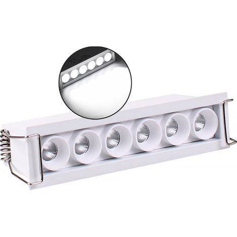 FARETTO LED RETTANGOLARE DA INCASSO 11W LUCE FREDDA 6000K° PER CONTROSOFFITTI - EFFICIENZA ENERGETICA E ILLUMINAZIONE DI PRECISIONE (1/5)