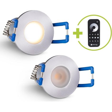 Einbaustrahler Mini Livorno 3W 2700K IP65 - Farbe: silber - Anzahl: 2x (1/5)