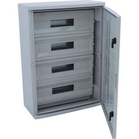 Beko – Coffret électrique nu 88 modules 700x500x245mm – Étanche IP65 – Résistance chocs IK10 – Kit fixation mural inclus