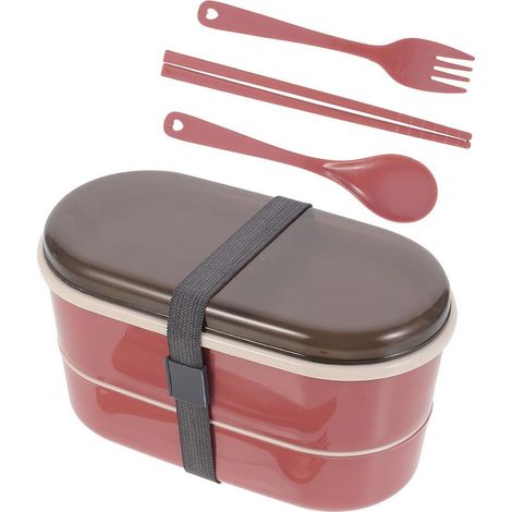 Boîte à bento pour étudiants et travailleurs, lunch en plastique (1/5)