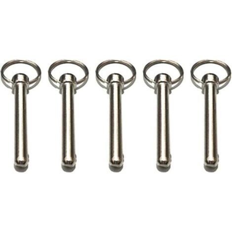 Schnellspannstifte, 8 mm Sicherungsstift mit federbelastetem Kugelende, Verriegelungszubehör, Marine-Hardware, Bimini-Top-Stift, Durchmesser 8 mm, Gesamtlänge 72 (1/5)